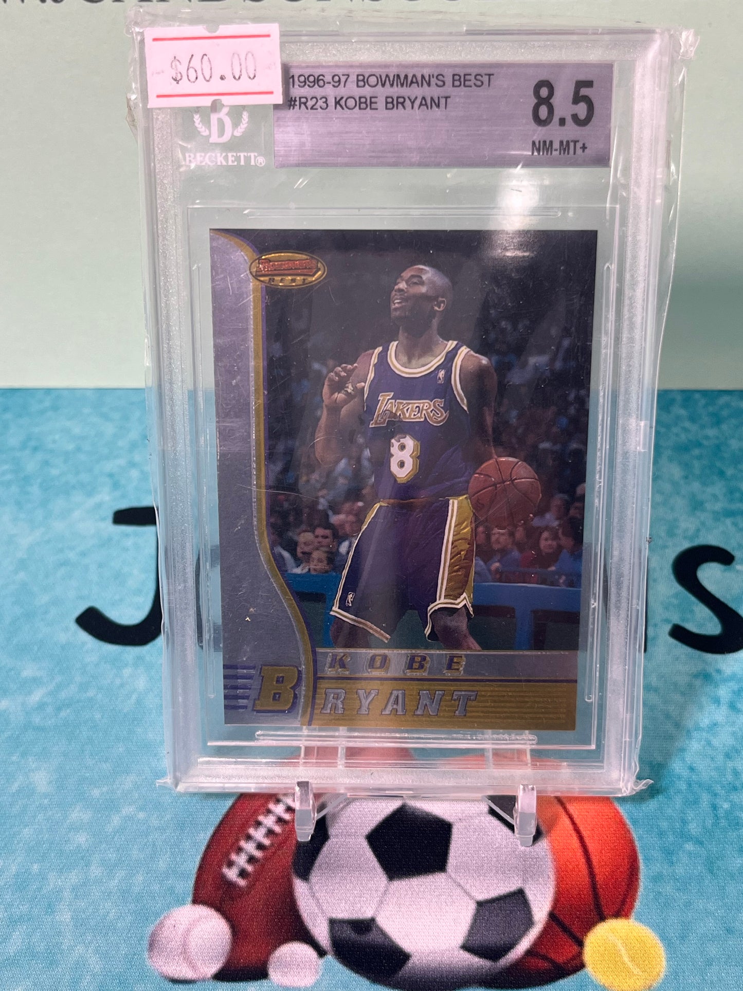 1996-97 Bowman's Best Kobe Bryant #R23 BGS 8.5 Rookie RC