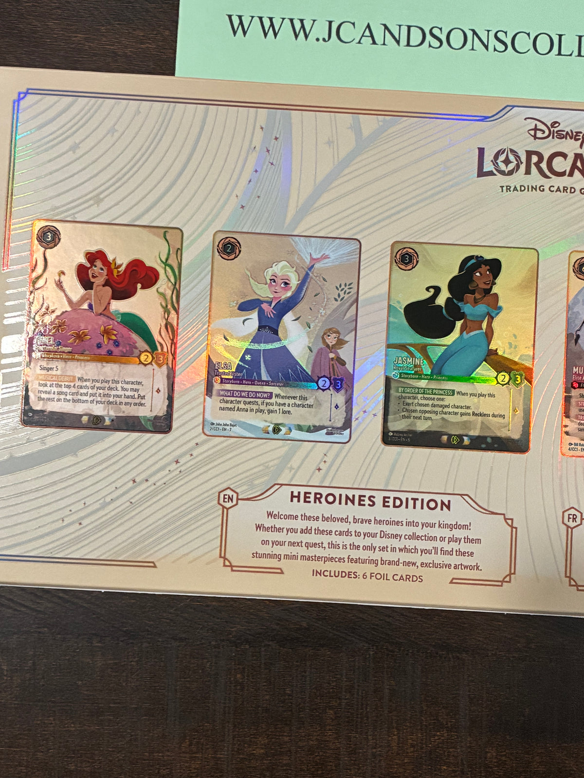 Disney Lorcana Curator's Collection Heroines Edition Box Sealed