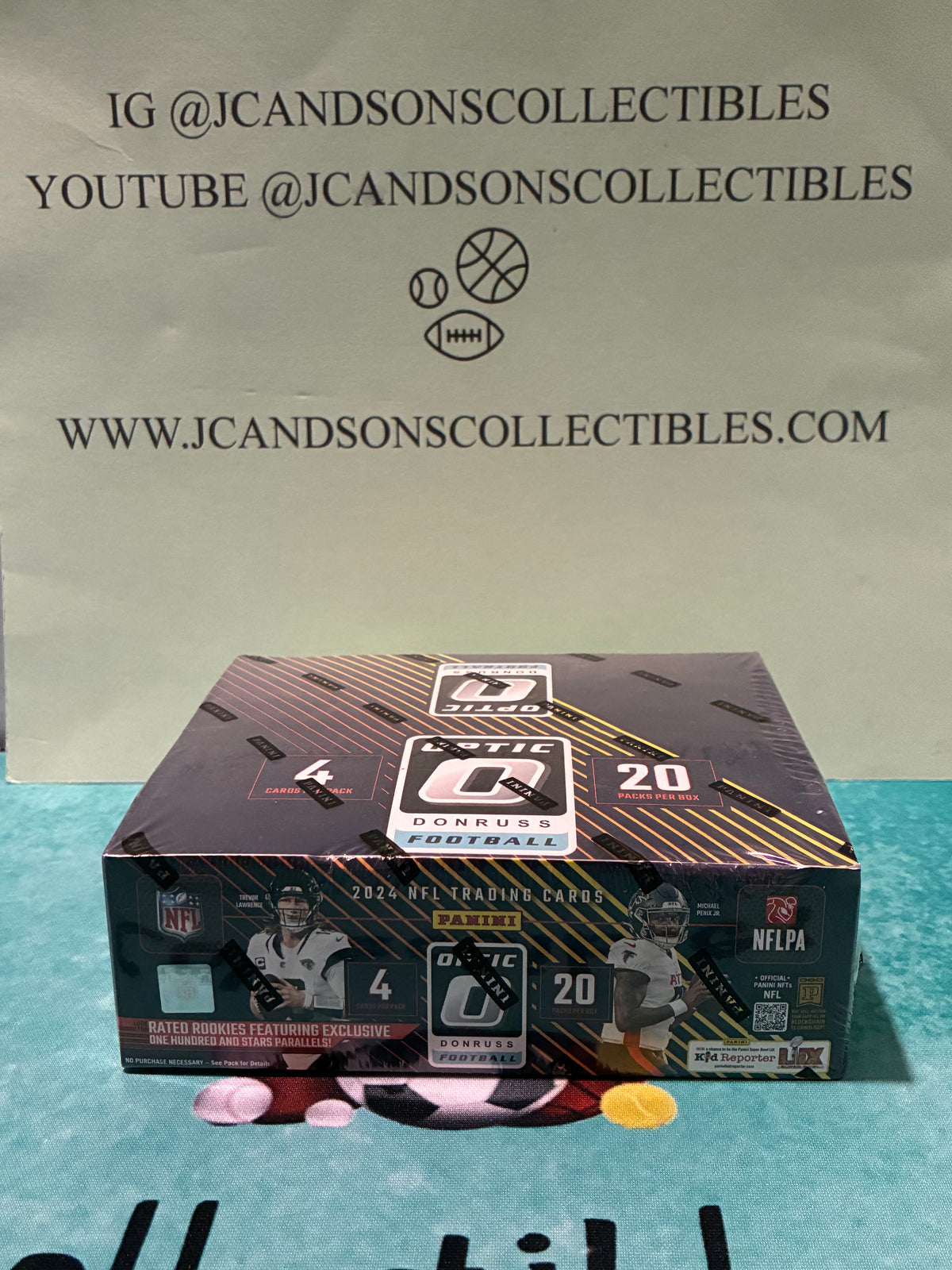 2024 Panini Donruss Optic NFL Football Factory Sealed Retail Box