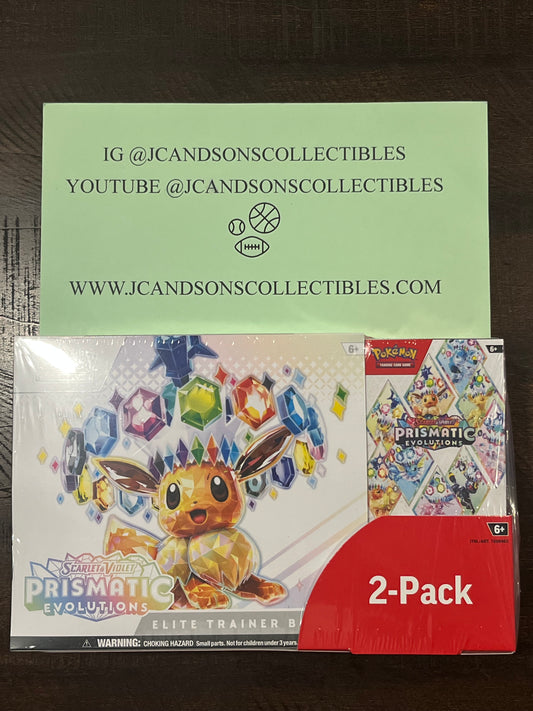 Pokémon TCG Prismatic Evolutions COSTCO BUNDLE (1 ETB + 1 Booster Bundle) Sealed
