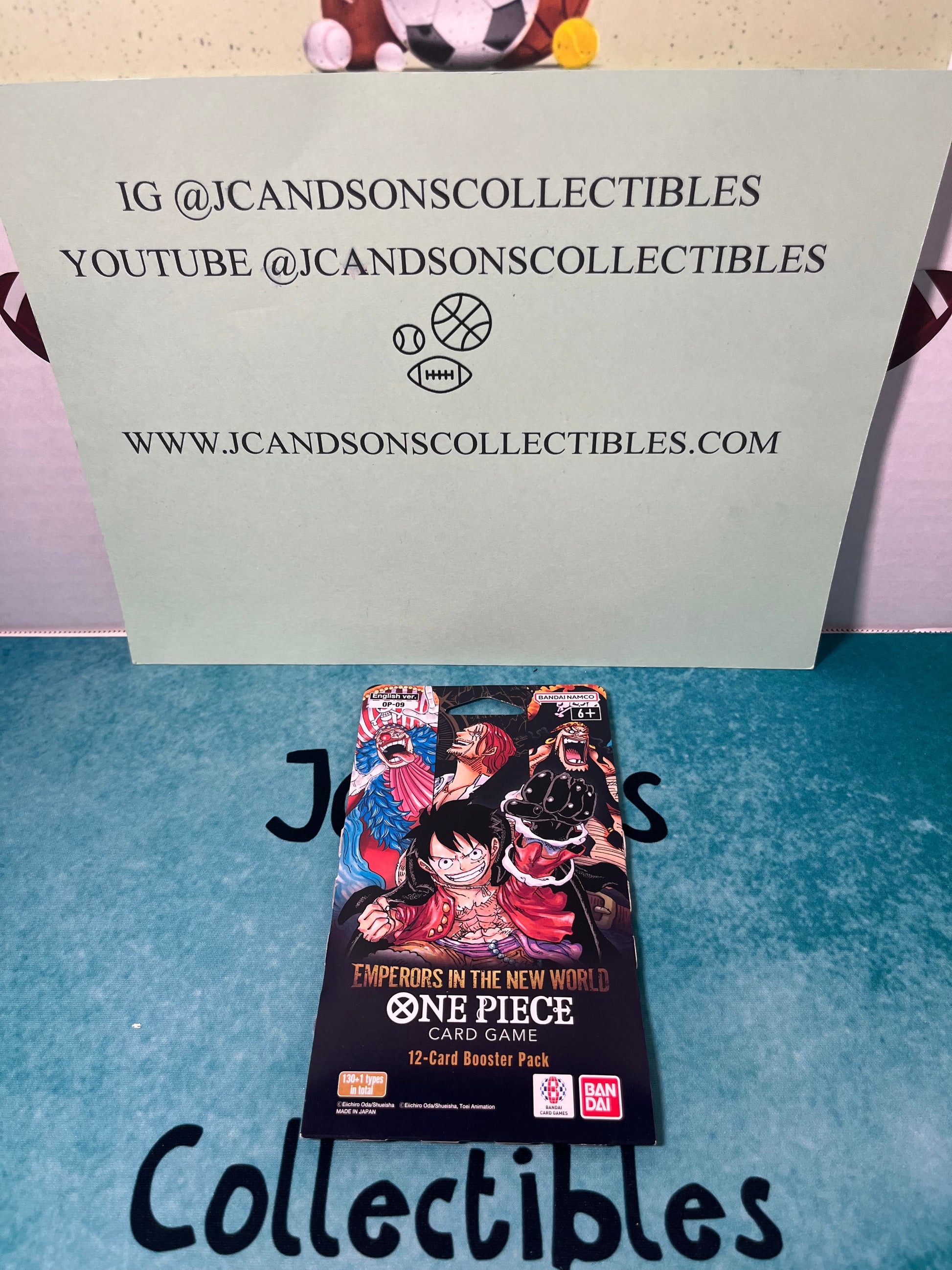 One Piece OP-09 Emperors In The New World Blister Pack Sleeved Booster JC and Sons Collectibles One Piece OP-09 Emperors In The New World Blister Pack Sleeved Booster JC and Sons Collectibles