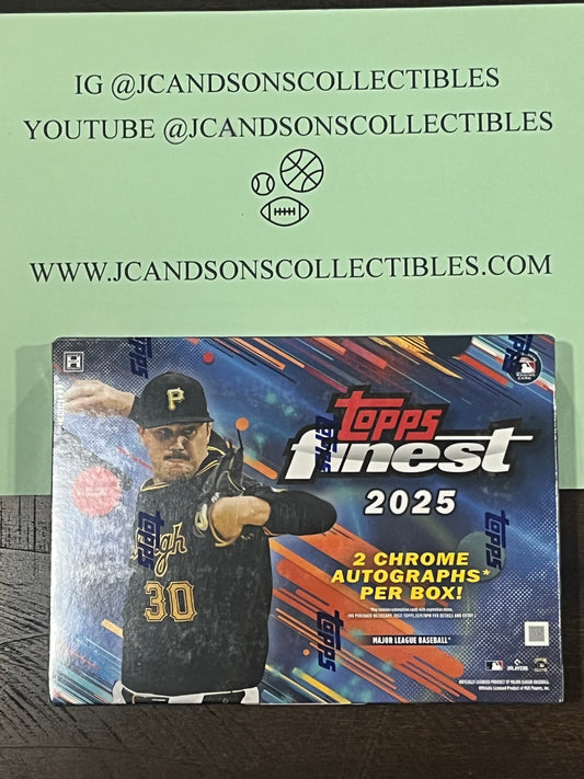 2025 Topps Finest MLB Baseball Hobby Box - Brand New/Factory Sealed