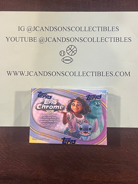 2025 Topps Chrome Disney Blaster Box Sealed