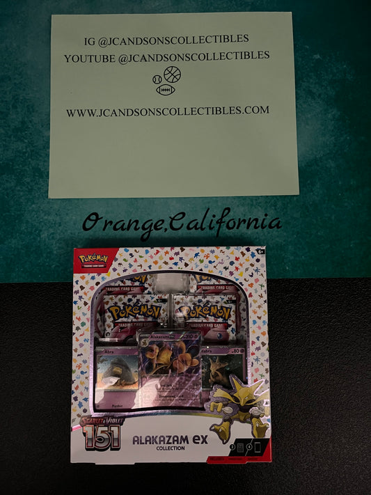 Pokemon Scarlet & Violet 151 - Alakazam ex Collection Box - Factory Sealed