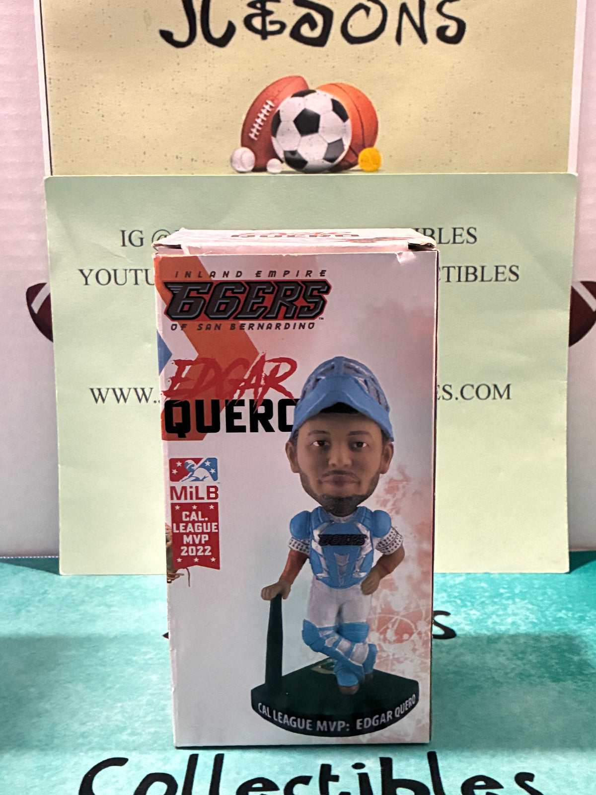 Rare 2022 Edgar Quero Cal League MVP Bobblehead