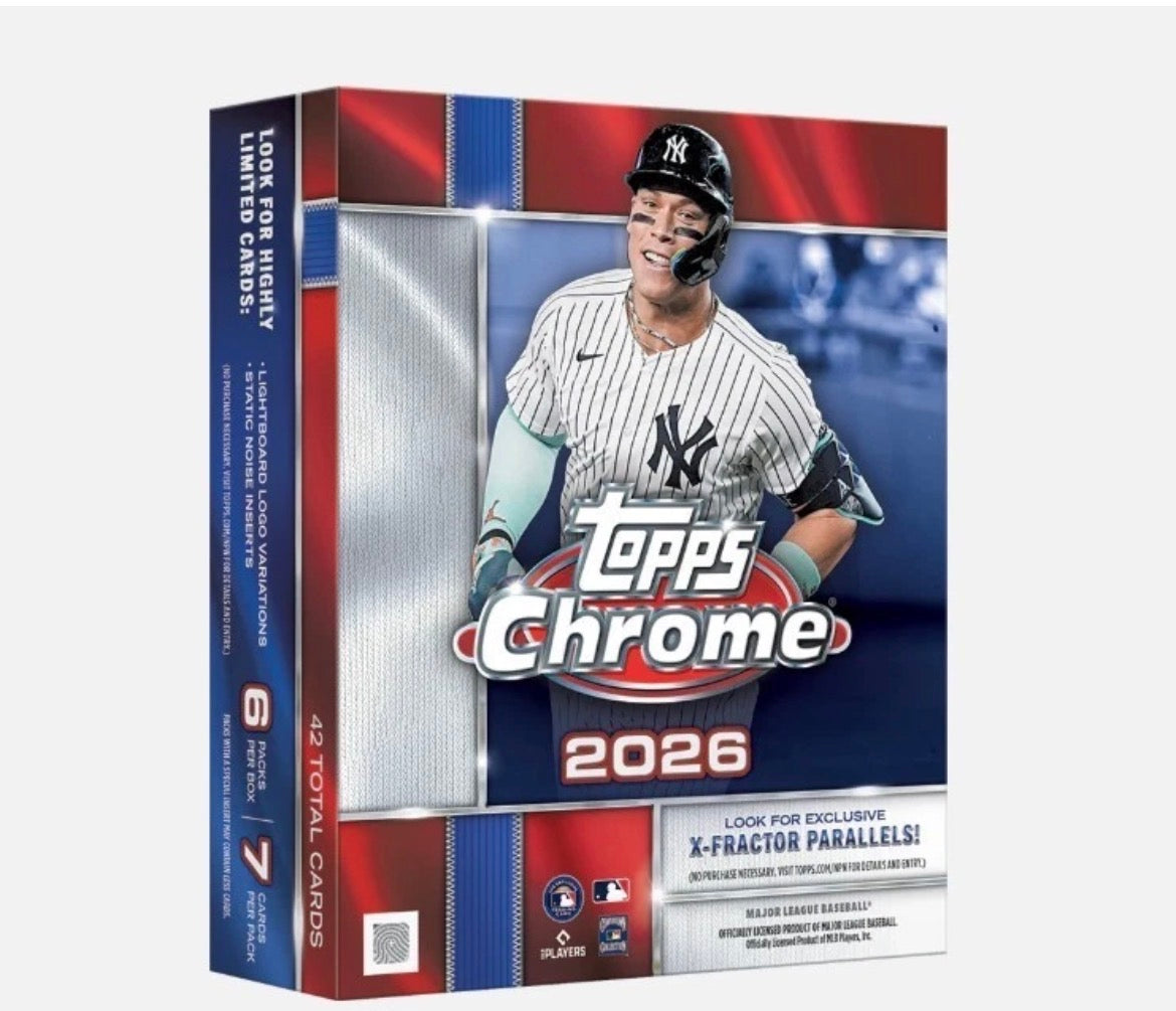 2026 Topps Chrome Baseball Mega Box