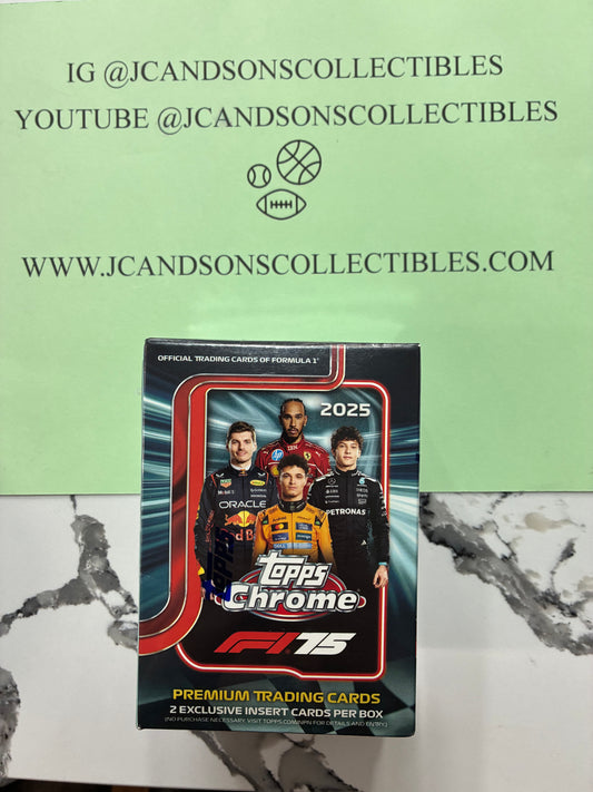 2025 Topps Chrome F1 Blaster Box Factory Sealed Formula One