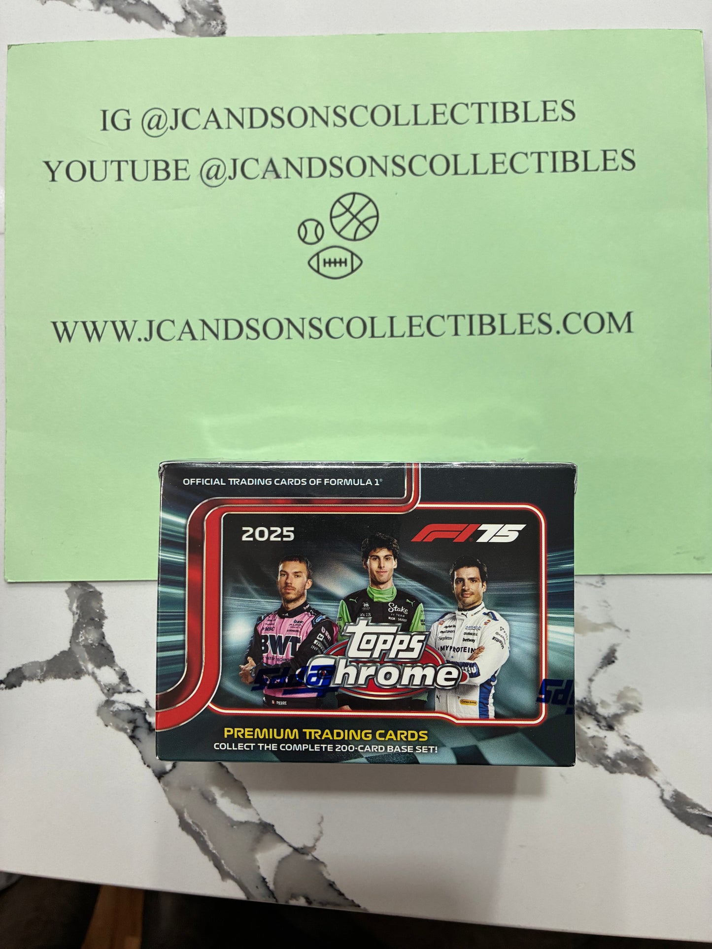 2025 Topps Chrome F1 Blaster Box Factory Sealed Formula One