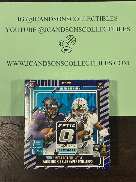 2025 Panini Donruss Optic NFL Football Mega Box New Sealed