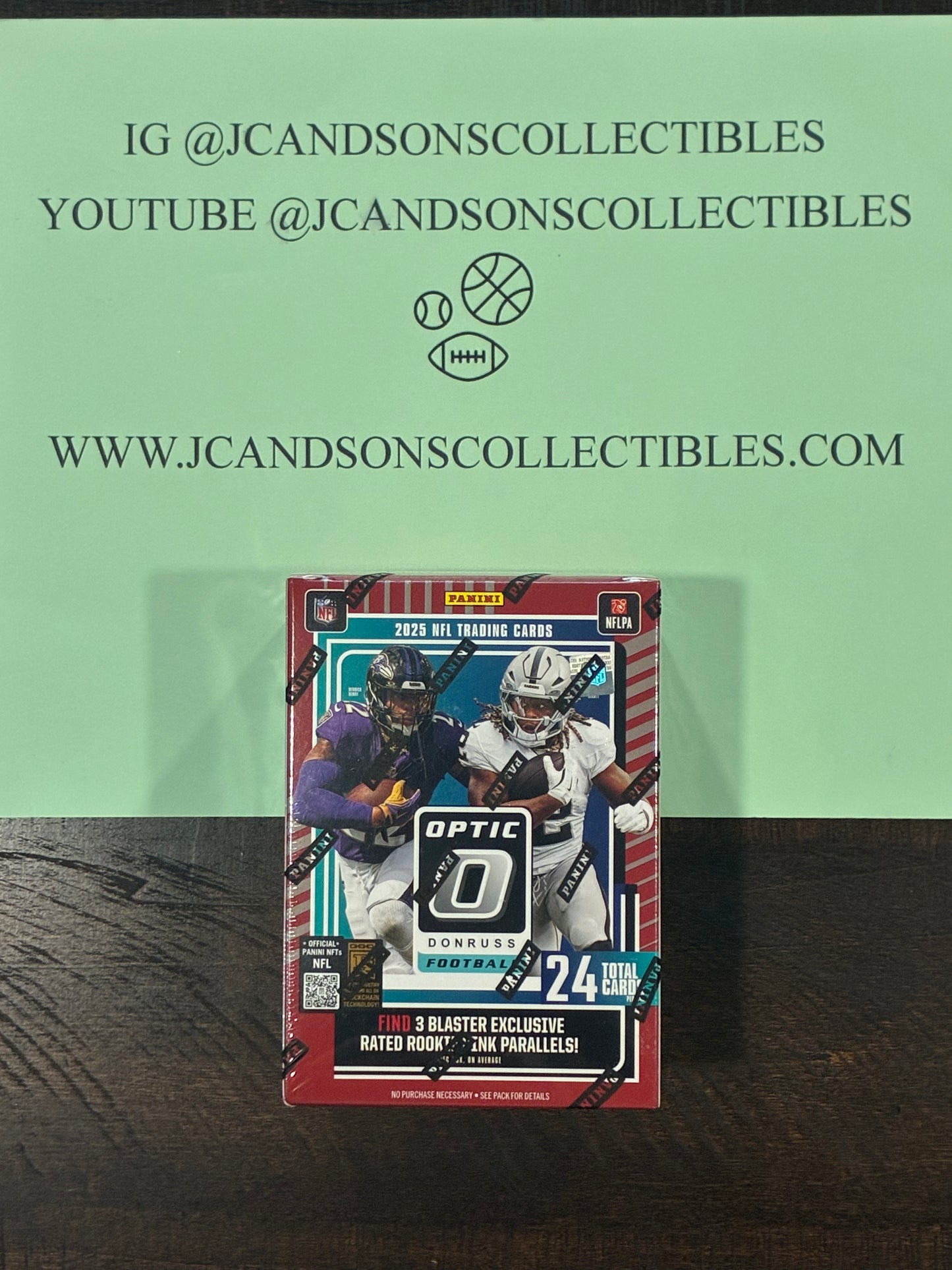 2025 Panini Donruss Optic NFL Factory Sealed Red Blaster Box