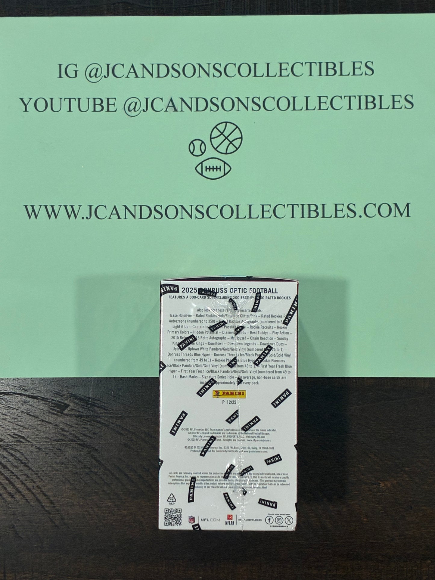 2025 Panini Donruss Optic NFL Factory Sealed Red Blaster Box