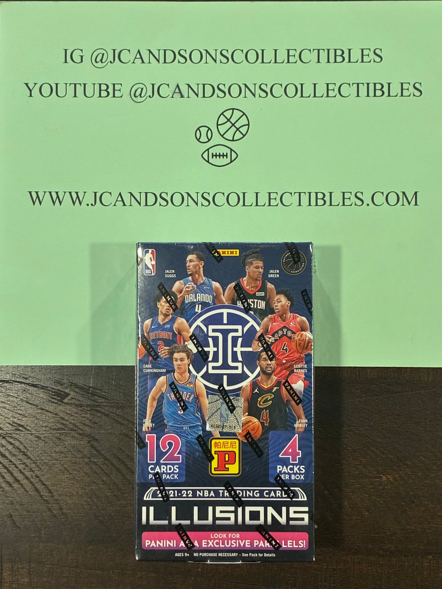 Panini Illusions 2021-22 NBA Basketball International Hobby Box -NEW- 5 Acetate Inserts
