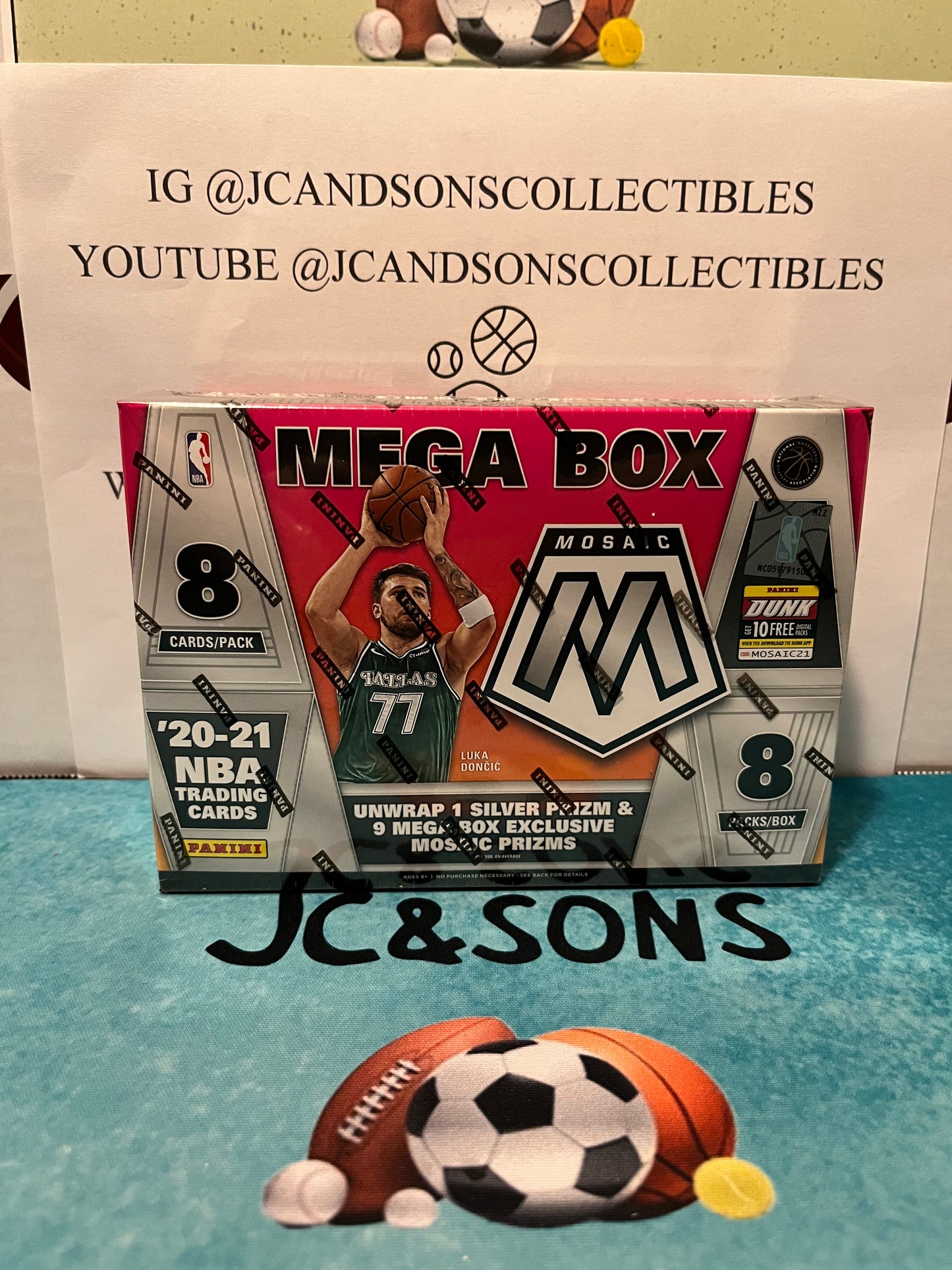 2020-21 NBA Basketball Mosaic Mega Box