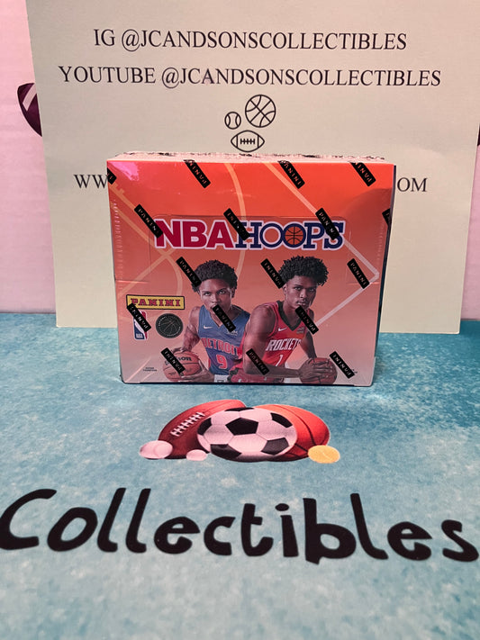 2023-24 NBA HOOPS BASKETBALL FACTORY SEALED RETAIL BOX - POSSIBLE WEMBANYAMA ROOKIES