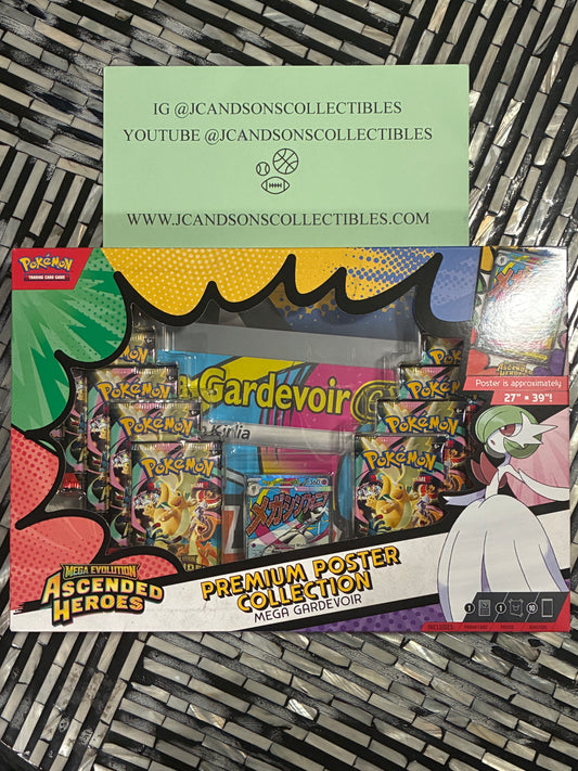 Pokemon TCG Ascended Heroes Mega Gardevoir ex Premium Poster Collection Sealed