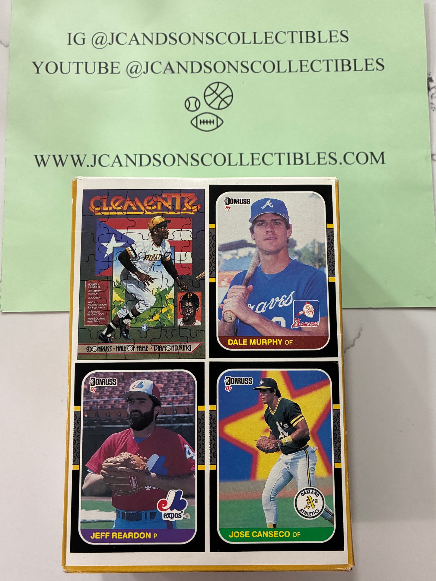 1987 DONRUSS BASEBALL WAX BOX 36 Sealed Packs BARRY BONDS, BO JACKSON, GREG MADDUX, MARK MCGUIRE ROOKIE CHASE