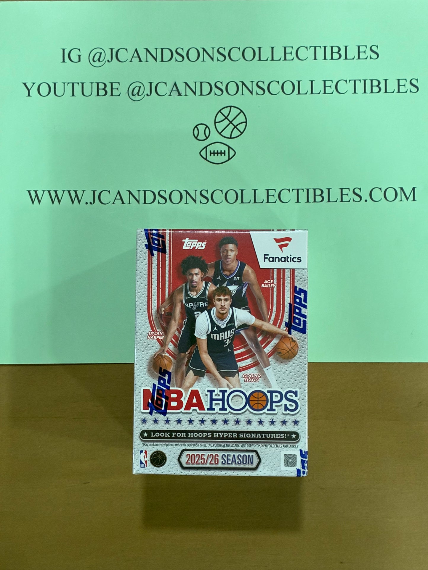 2025-26 TOPPS NBA HOOPS FANATICS VALUE BLASTER BOX