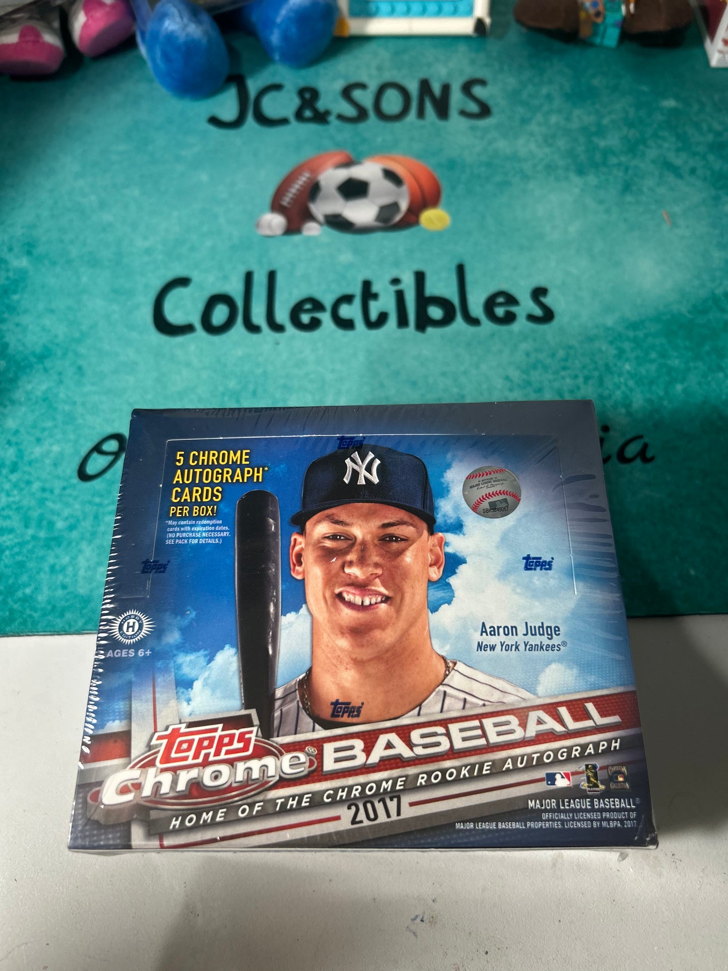 2017 TOPPS CHROME BASEBALL SEALED 12 PACK JUMBO HOBBY BOX AARON JUDGE RC YR. 5 AUTOS PER BOX