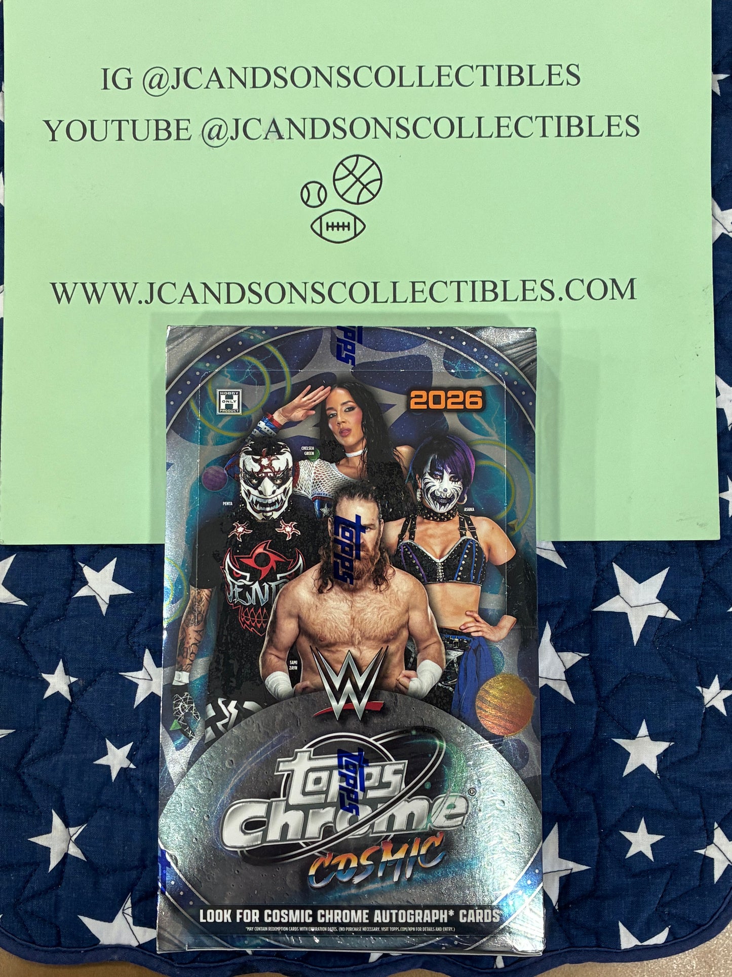 2026 Topps Chrome Cosmic WWE Hobby Box Factory Sealed