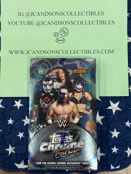 2026 Topps Chrome Cosmic WWE Hobby Box Factory Sealed