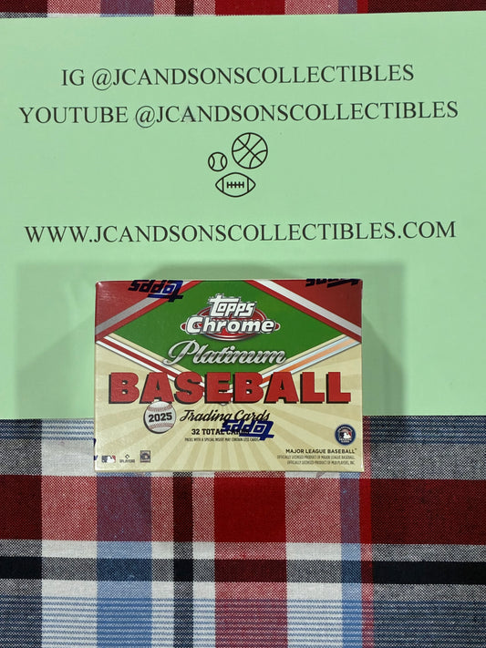 2025 Topps MLB Chrome Platinum Baseball Value Blaster Box Factory Sealed